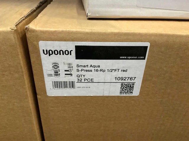 Uponor smart aqua s-press 16-rp 1/2” ft red aansluitbox (32x) - afbeelding 3 van  3