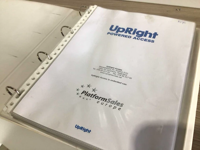 "upright" - ab38n - knik telescoophoogwerker - 2007 - afbeelding 22 van  33