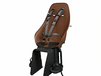 Urban iki bio fietsstoeltje achter take mik hd haniwa brown/ bincho zwart - afbeelding 1 van  3