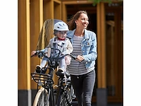 Urban iki kinderzitje voor met compacte adapter, sakura roze/kurumi bruin - afbeelding 2 van  3