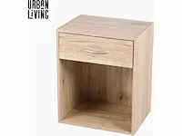 Urban living - nachtkastje - open nachtkast met lade - 39x30x48cm - afbeelding 1 van  4