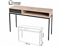 Urban living - soho console dressoir in industriële stijl 120x39x75cm - afbeelding 2 van  3