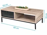 Urban living - soho industriële salontafel 100x50x36cm - afbeelding 2 van  4