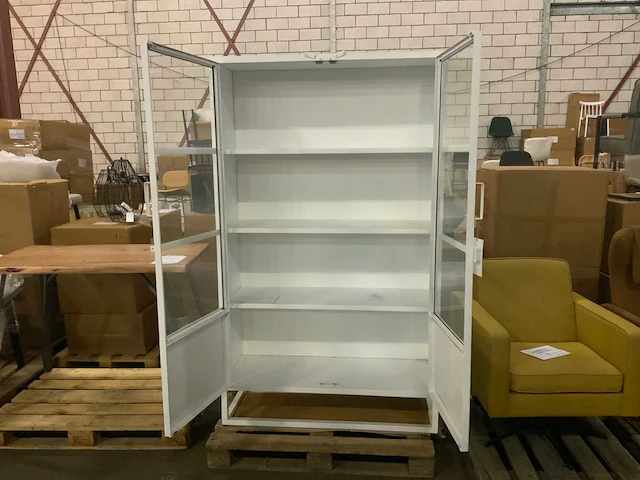 Urban vitrinekast staal wit - afbeelding 8 van  11