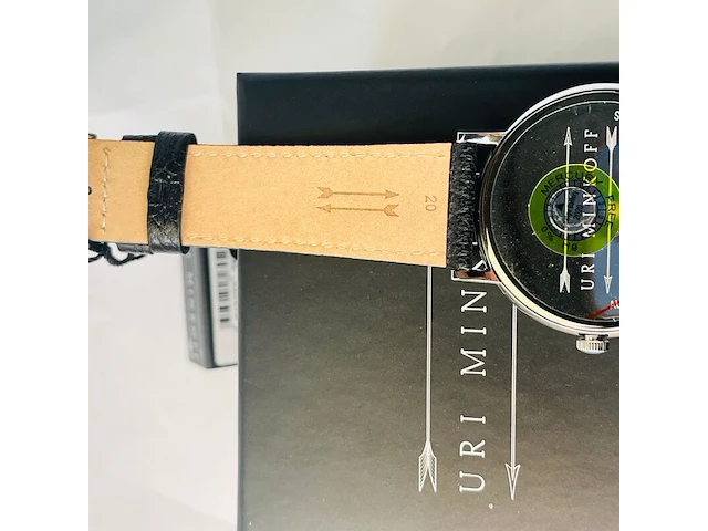 Uri minkoff herenhorloge - inclusief doos - nieuw - afbeelding 2 van  11
