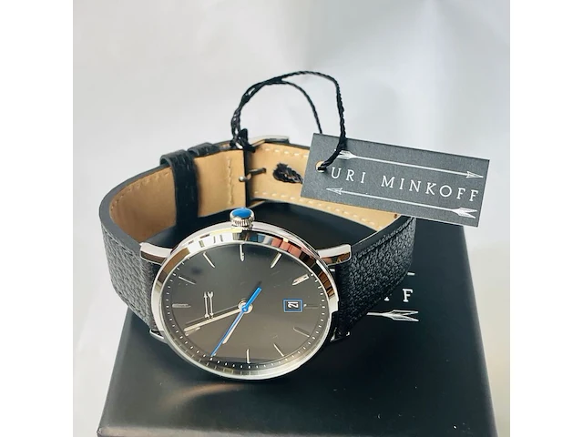 Uri minkoff herenhorloge - inclusief doos - nieuw - afbeelding 5 van  11