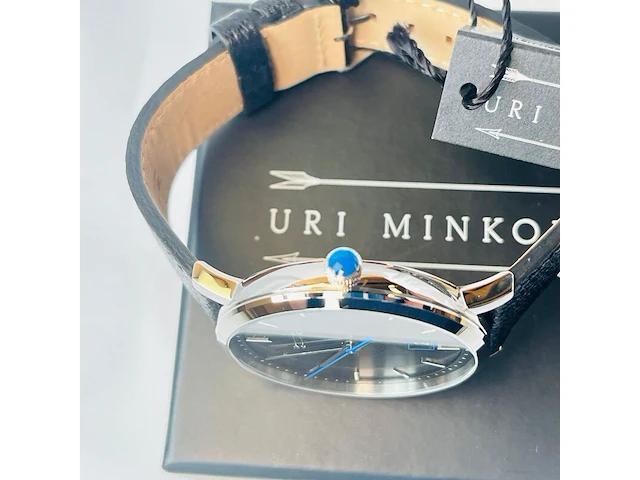 Uri minkoff herenhorloge - inclusief doos - nieuw - afbeelding 11 van  11