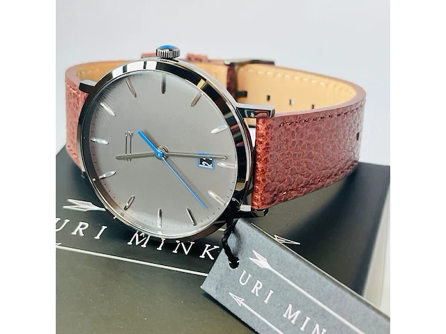 Uri minkoff herenhorloge - inclusief doos - nieuw - afbeelding 4 van  9