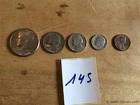 Us munten 5stuks - afbeelding 1 van  4