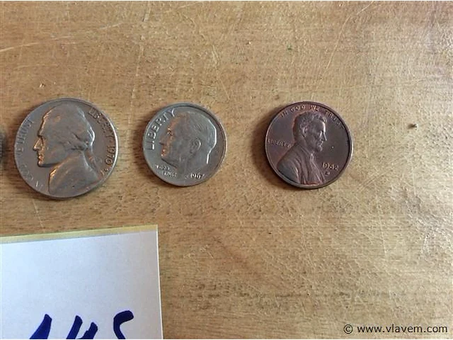 Us munten 5stuks - afbeelding 3 van  4