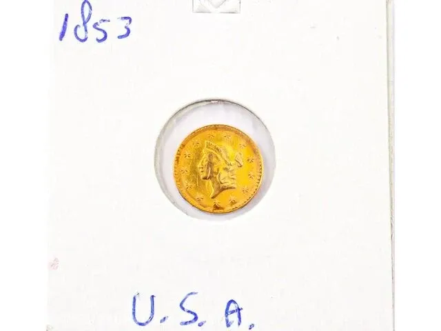 Usa 1 dollar 1853 - afbeelding 1 van  2
