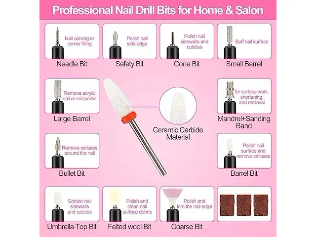 Usb powered nail drill machine - afbeelding 1 van  3