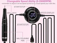 Usb powered nail drill machine - afbeelding 3 van  3
