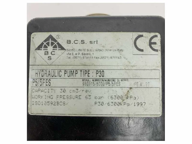 Used bcs p30 p5/5fes hydraulic 30 cc steering wheel pump - afbeelding 4 van  6