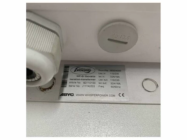 Used whisper power wp -gi galvanic separation trance former 3600va - 60110100 - afbeelding 3 van  5