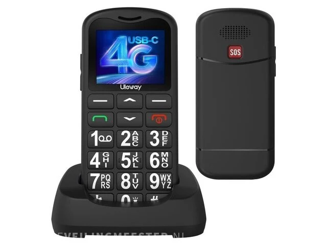 Ushining 4g senioren telefoon - afbeelding 1 van  3