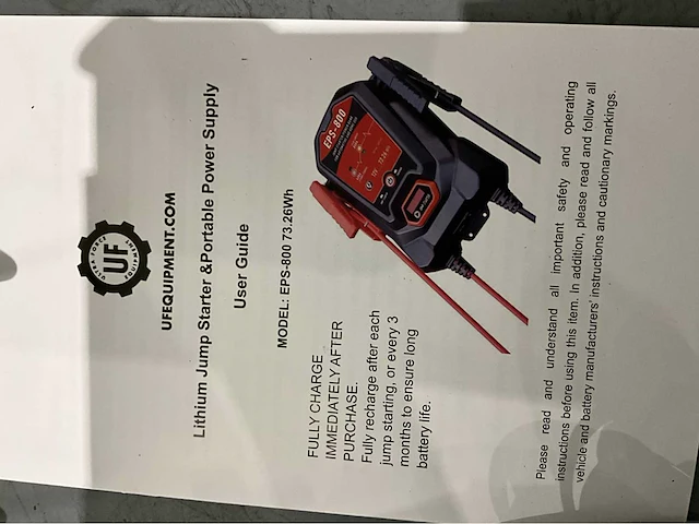 Utra force equipment - 2025 - eps-800 - startbooster / power bank - afbeelding 8 van  9