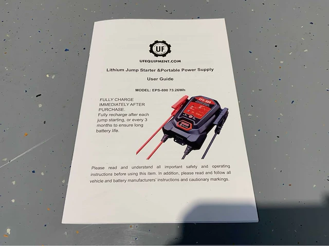 Utra force equipment - eps-800 - jump starter power bank / booster - afbeelding 10 van  10