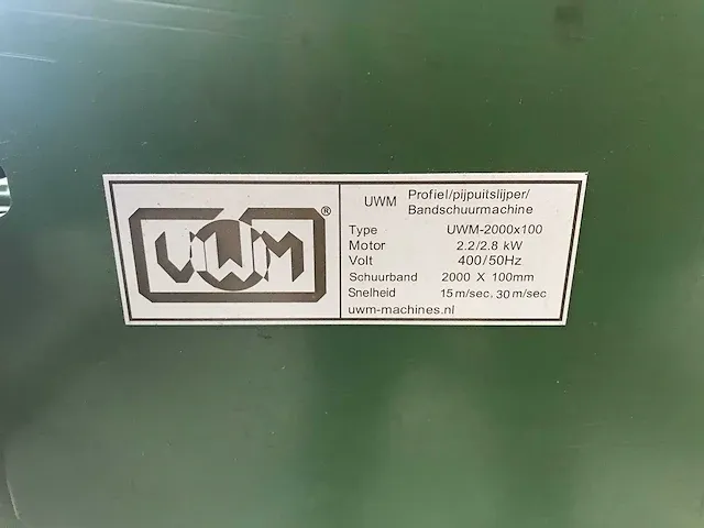 Uwm - prs-76 - diverse slijpmachines - 2008 - afbeelding 5 van  7