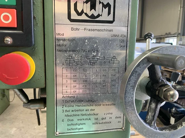 Uwm uwm 40a kolomboormachine - afbeelding 6 van  10