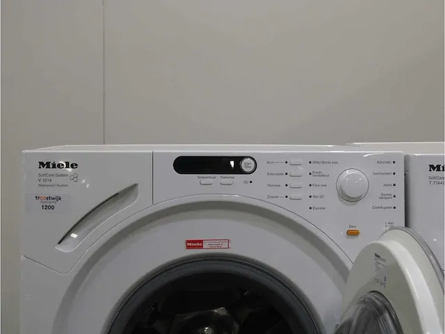V 1814 softcare system wasmachine & miele t 7744 c softcare system droger - afbeelding 3 van  8