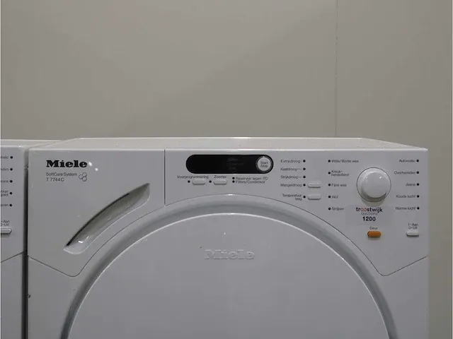 V 1814 softcare system wasmachine & miele t 7744 c softcare system droger - afbeelding 6 van  8