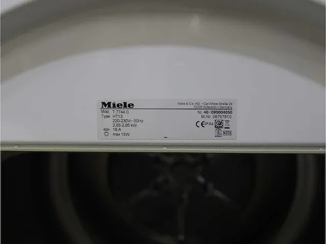 V 1814 softcare system wasmachine & miele t 7744 c softcare system droger - afbeelding 8 van  8