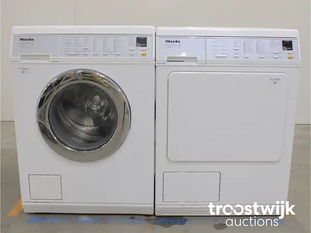 V 5645 softcare system wasmachine & miele t 8463 c softcare system droger - afbeelding 1 van  8
