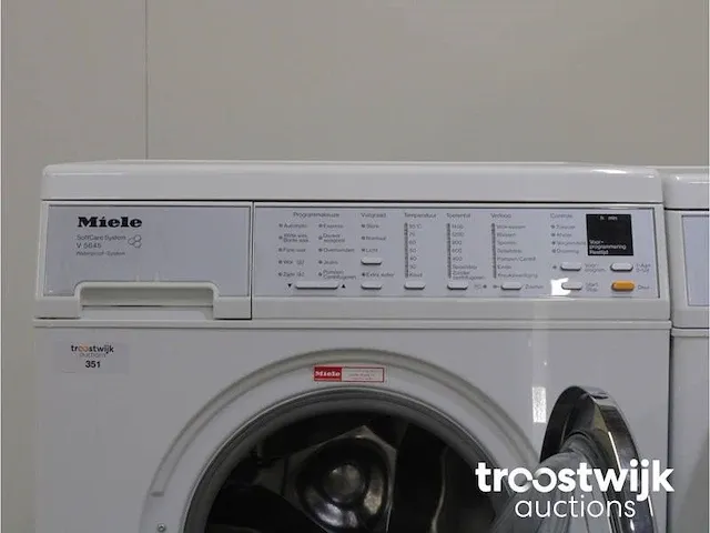 V 5645 softcare system wasmachine & miele t 8463 c softcare system droger - afbeelding 3 van  8