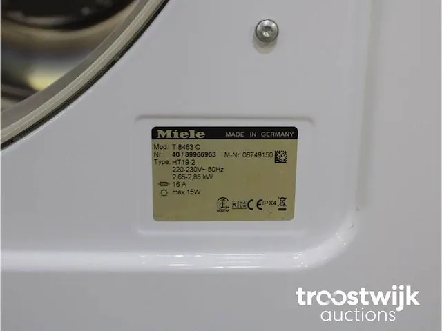V 5645 softcare system wasmachine & miele t 8463 c softcare system droger - afbeelding 8 van  8