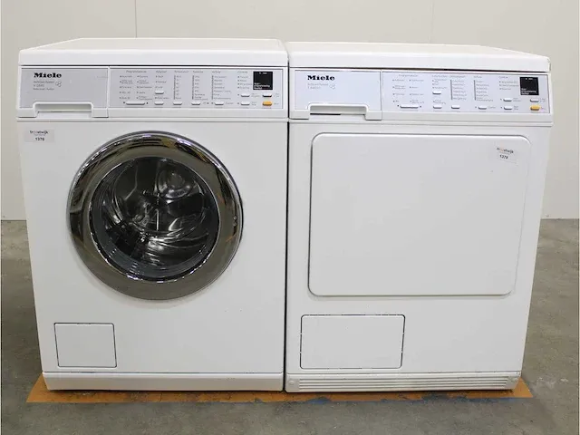 V 5845 softcare system wasmachine & miele t 8463 c softcare system droger - afbeelding 1 van  8