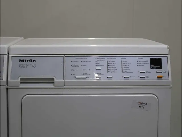 V 5845 softcare system wasmachine & miele t 8463 c softcare system droger - afbeelding 6 van  8