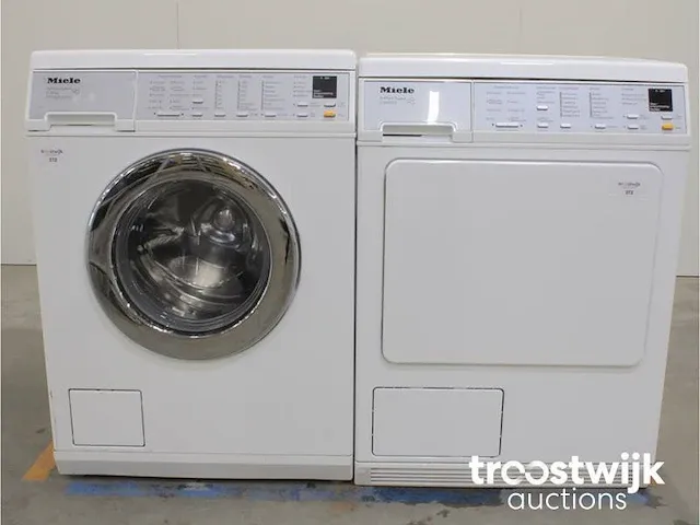 V 5845 softcare system wasmachine & miele t 8463 c softcare system droger - afbeelding 1 van  8