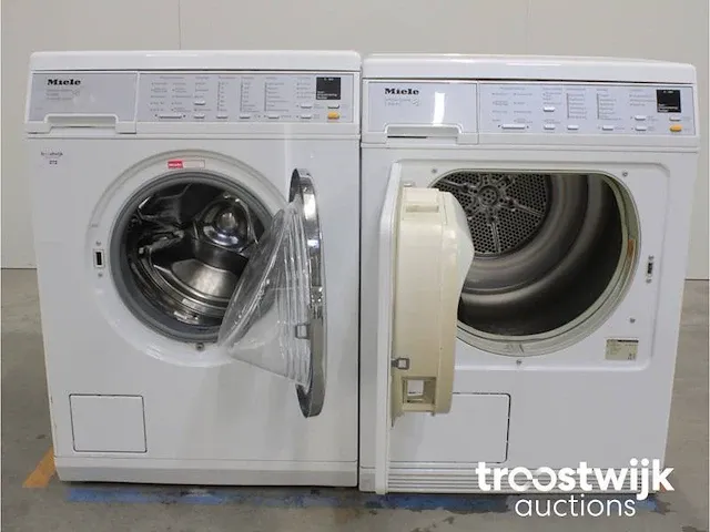 V 5845 softcare system wasmachine & miele t 8463 c softcare system droger - afbeelding 2 van  8