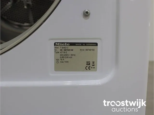 V 5845 softcare system wasmachine & miele t 8463 c softcare system droger - afbeelding 8 van  8