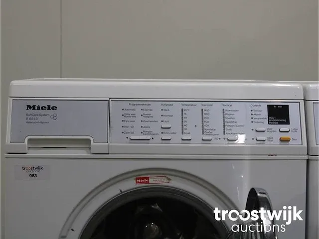 V 5845 softcare system wasmachine & miele t 8463 c softcare system droger - afbeelding 3 van  8