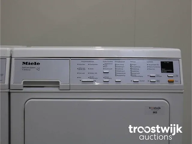 V 5845 softcare system wasmachine & miele t 8463 c softcare system droger - afbeelding 6 van  8