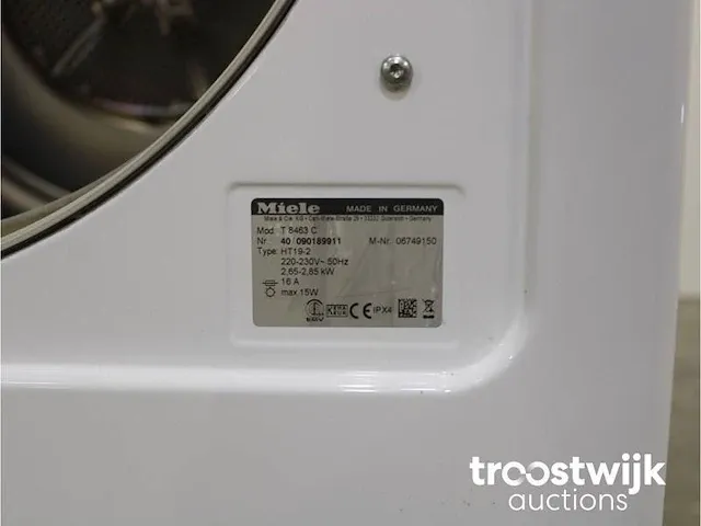 V 5845 softcare system wasmachine & miele t 8463 c softcare system droger - afbeelding 8 van  8