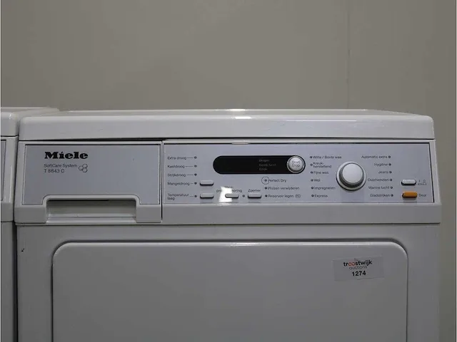 V 5849 softcare system wasmachine & miele t 8843 c softcare system droger - afbeelding 6 van  8