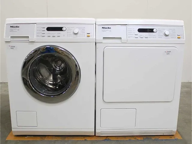 V 5849 softcare system wasmachine & miele t 8843 c softcare system droger - afbeelding 1 van  8