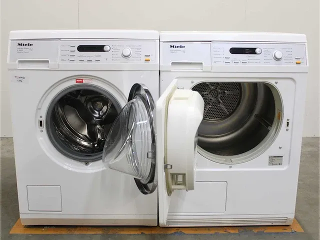 V 5849 softcare system wasmachine & miele t 8843 c softcare system droger - afbeelding 2 van  8