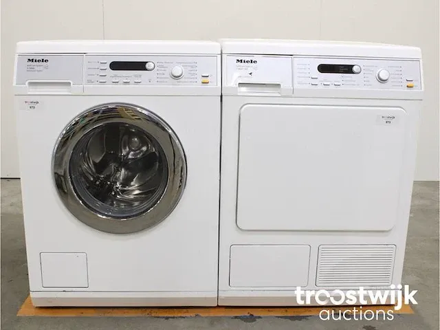 V 5868 softcare system wasmachine & miele t 8847 wp softcare system ecocomfort droger - afbeelding 1 van  8