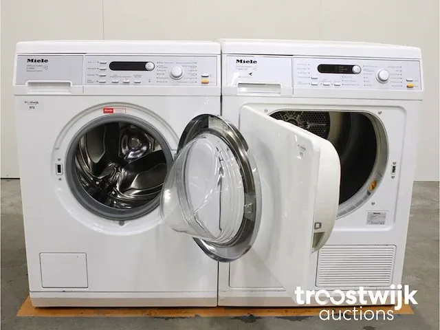 V 5868 softcare system wasmachine & miele t 8847 wp softcare system ecocomfort droger - afbeelding 2 van  8