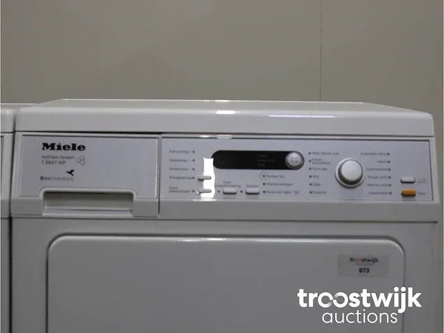 V 5868 softcare system wasmachine & miele t 8847 wp softcare system ecocomfort droger - afbeelding 6 van  8