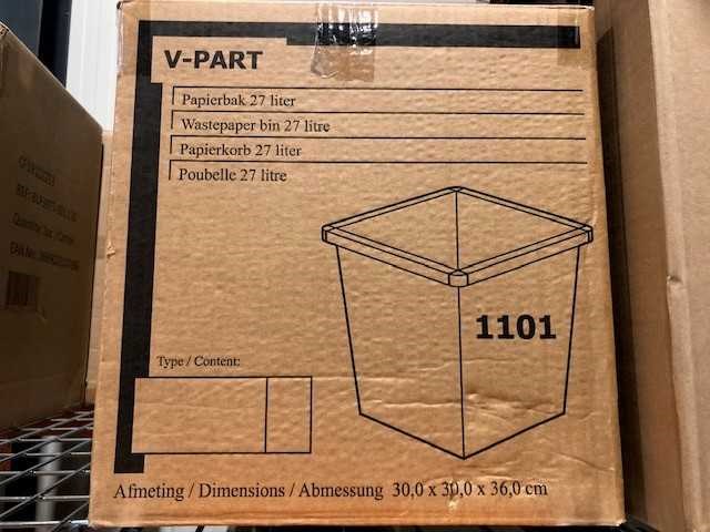 V-part - 1101 - afvalemmers & prullenbakken metaal 6x - afbeelding 3 van  3
