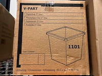 V-part - 1101 - afvalemmers & prullenbakken metaal 6x - afbeelding 3 van  3