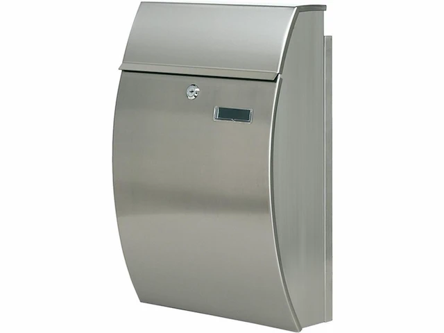 V-part rvs brievenbus 15x32,5x48,5 cm - afbeelding 1 van  4