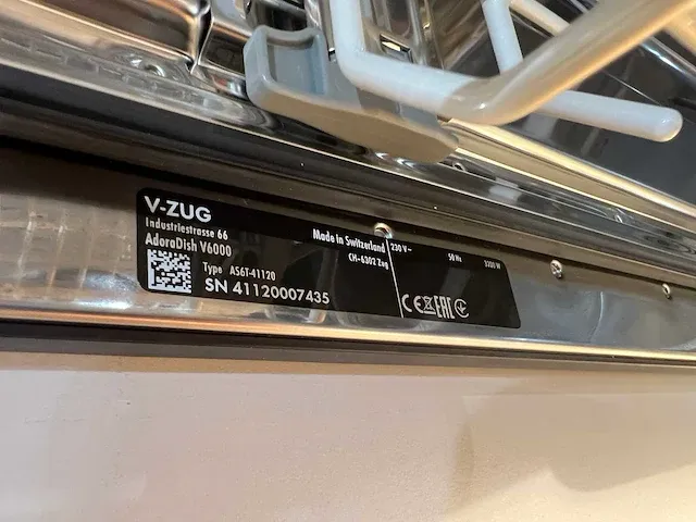 V-zug - adoradish v6000 - vaatwasser (c) - afbeelding 3 van  3
