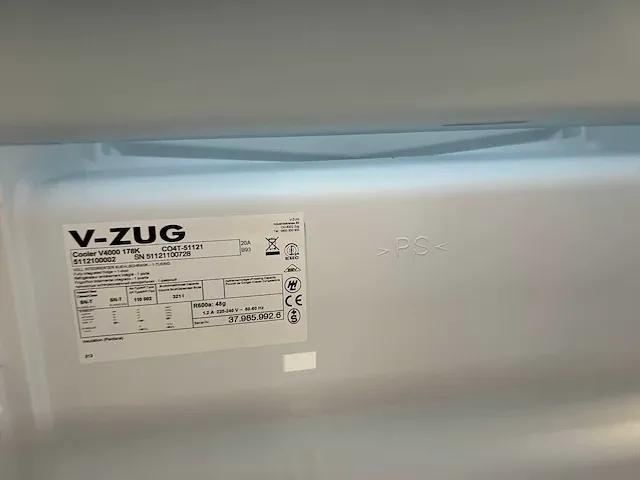 V-zug - v 4000 178k - koelkast (c) - afbeelding 4 van  4