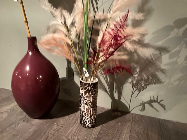 Vaas met decoratie (2x) - afbeelding 3 van  6